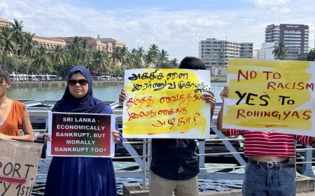 'மியன்மாருக்கு ரோஹிங்கியாக்கள் நாடு கடத்தப்படமாட்டார்கள்' என போராட்டக்காரர்களுக்கு வாக்குறுதி