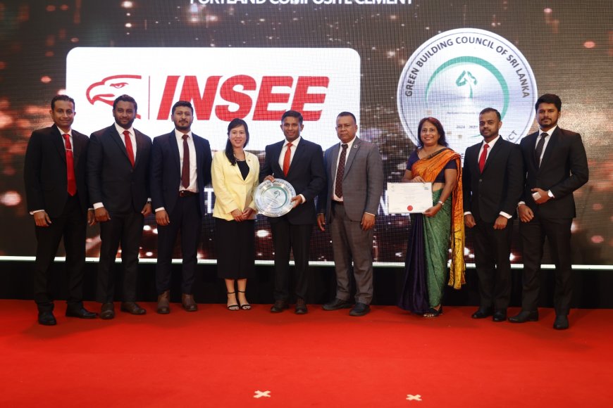 13 வது வருடாந்த Green Building Awards விருதுகள் நிகழ்வில் INSEE க்கு அங்கீகாரம்